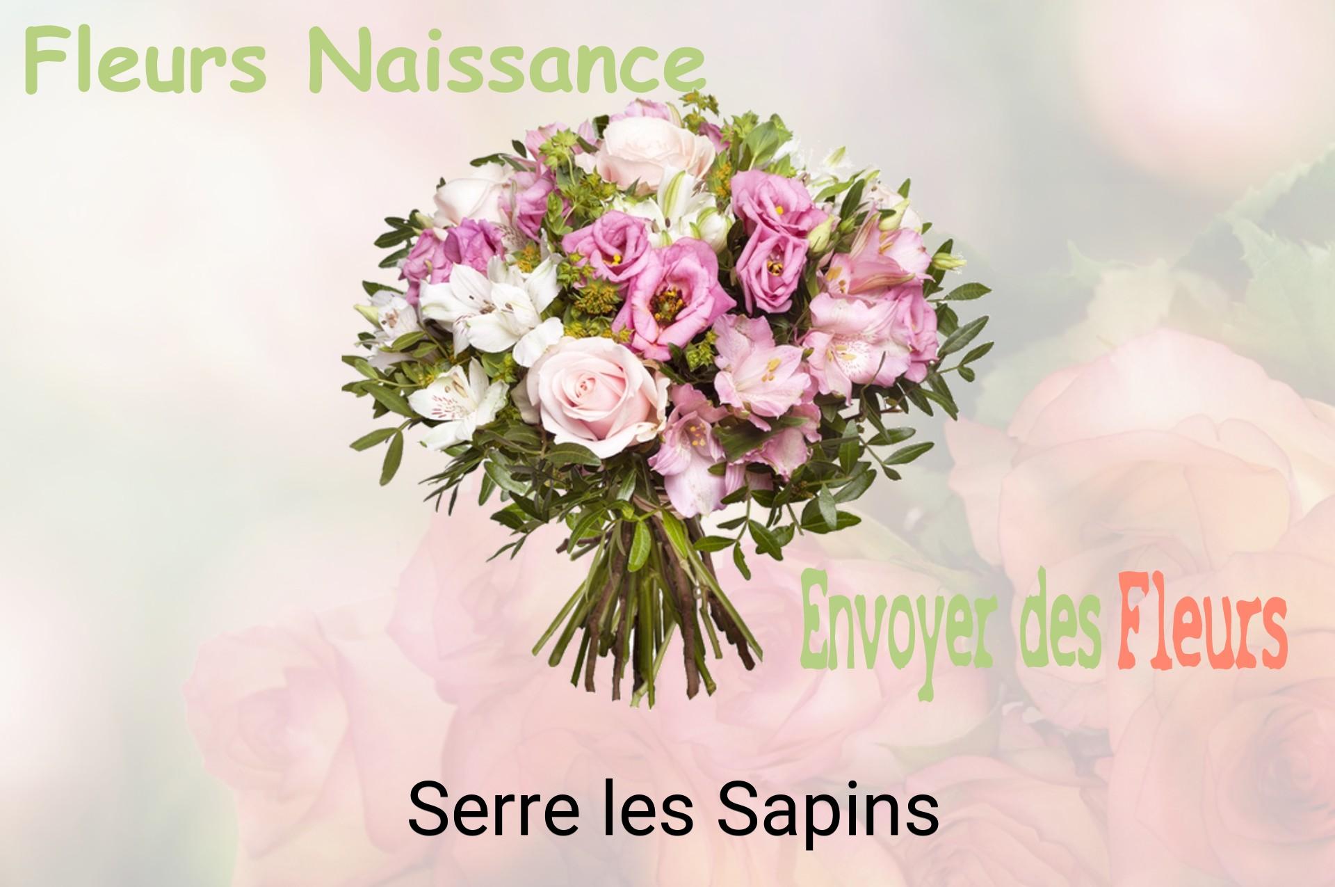 Bouquet de fleurs de naissance livré à Serre-les-Sapins